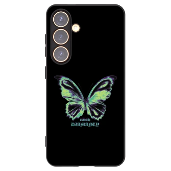 Picasee fekete szilikon tok az alábbi mobiltelefonokra Samsung Galaxy S24 S921B 5G - Diamanty Blue