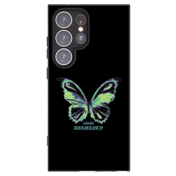 Picasee fekete szilikon tok az alábbi mobiltelefonokra Samsung Galaxy S24 Ultra S928B 5G - Diamanty Blue