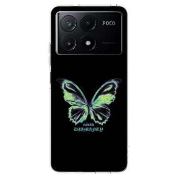Picasee átlátszó szilikon tok az alábbi mobiltelefonokra Xiaomi Poco X6 Pro - Diamanty Blue