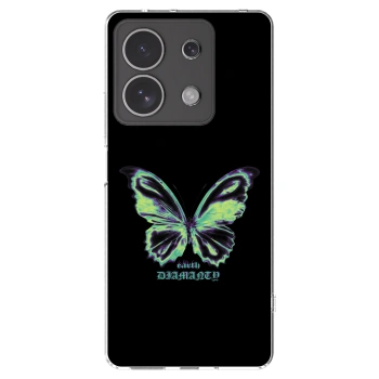 Picasee átlátszó szilikon tok az alábbi mobiltelefonokra Xiaomi Redmi Note 13 4G - Diamanty Blue