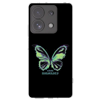 Picasee átlátszó szilikon tok az alábbi mobiltelefonokra Xiaomi Redmi Note 13 Pro 4G - Diamanty Blue