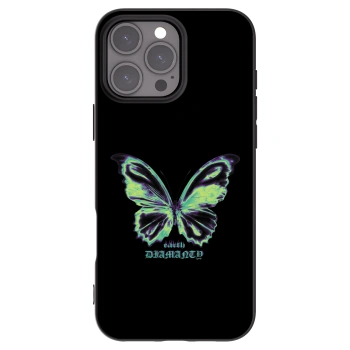 Picasee fekete szilikon tok az alábbi mobiltelefonokra Apple iPhone 16 Pro Max - Diamanty Blue