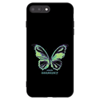 Picasee fekete szilikon tok az alábbi mobiltelefonokra Apple iPhone 7 Plus - Diamanty Blue