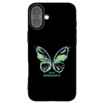 Picasee fekete szilikon tok az alábbi mobiltelefonokra Apple iPhone 16 Plus - Diamanty Blue