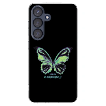 Picasee átlátszó szilikon tok az alábbi mobiltelefonokra Samsung Galaxy S25 5G - Diamanty Blue
