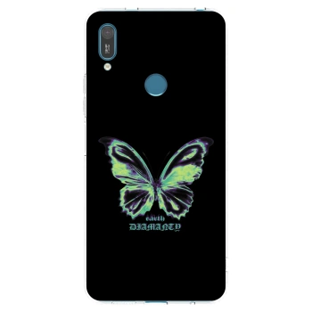Picasee átlátszó szilikon tok az alábbi mobiltelefonokra Huawei Y7 2019 - Diamanty Blue