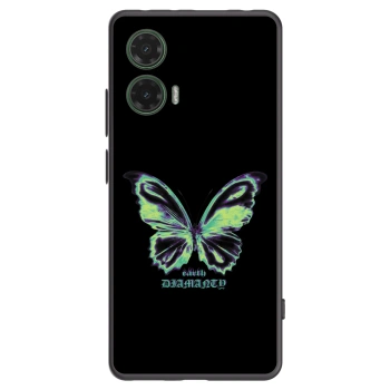 Picasee fekete szilikon tok az alábbi mobiltelefonokra Motorola Moto G35 5G - Diamanty Blue