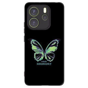 Picasee fekete szilikon tok az alábbi mobiltelefonokra Xiaomi Redmi Note 14 4G - Diamanty Blue