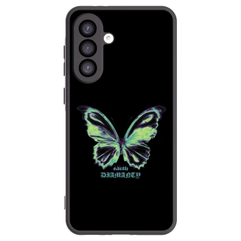 Picasee fekete szilikon tok az alábbi mobiltelefonokra Samsung Galaxy A26 5G A266B - Diamanty Blue