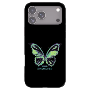 Picasee fekete szilikon tok az alábbi mobiltelefonokra Apple iPhone 17 Pro Max - Diamanty Blue