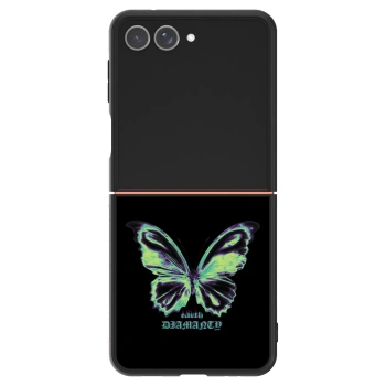 Szilikon tok erre a típusra Samsung Galaxy Z Flip7 5G - Diamanty Blue