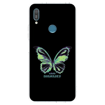 Picasee átlátszó szilikon tok az alábbi mobiltelefonokra Huawei Y6 2019 - Diamanty Blue