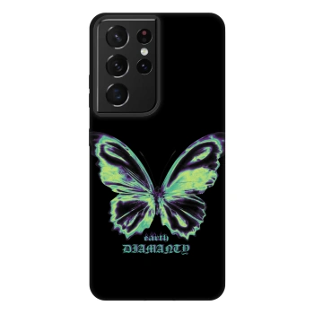 Picasee Fashion Case Samsung Galaxy S21 Ultra 5G G998B - Diamanty Blue
