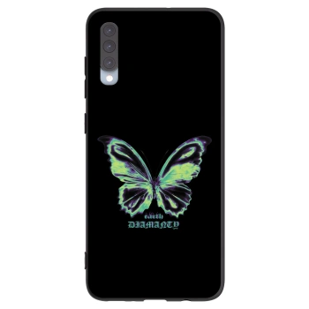 Picasee fekete szilikon tok az alábbi mobiltelefonokra Samsung Galaxy A70 A705F - Diamanty Blue
