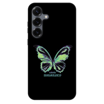 Szilikon tok erre a típusra Samsung Galaxy S25 5G - Diamanty Blue