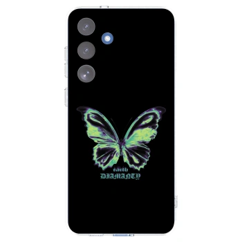 Picasee átlátszó szilikon tok az alábbi mobiltelefonokra Samsung Galaxy S25 FE 5G - Diamanty Blue