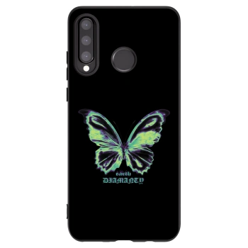 Picasee fekete szilikon tok az alábbi mobiltelefonokra Huawei P30 Lite - Diamanty Blue