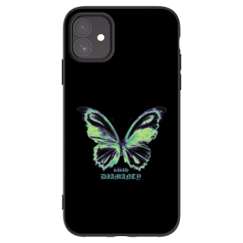Picasee fekete szilikon tok az alábbi mobiltelefonokra Apple iPhone 11 - Diamanty Blue