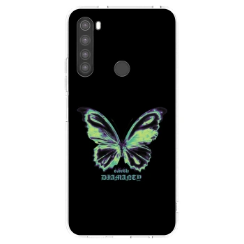 Picasee átlátszó szilikon tok az alábbi mobiltelefonokra Xiaomi Redmi Note 8 - Diamanty Blue