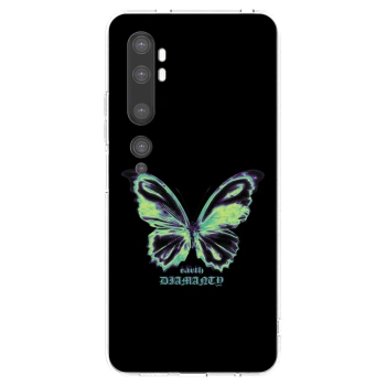 Picasee átlátszó szilikon tok az alábbi mobiltelefonokra Xiaomi Mi Note 10 (Pro) - Diamanty Blue