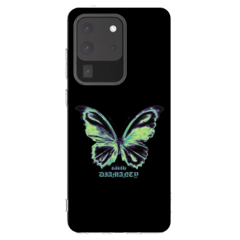 Picasee átlátszó szilikon tok az alábbi mobiltelefonokra Samsung Galaxy S20 Ultra 5G G988F - Diamanty Blue