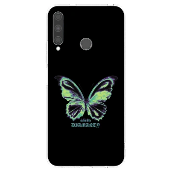 Picasee átlátszó szilikon tok az alábbi mobiltelefonokra Huawei P40 Lite E - Diamanty Blue