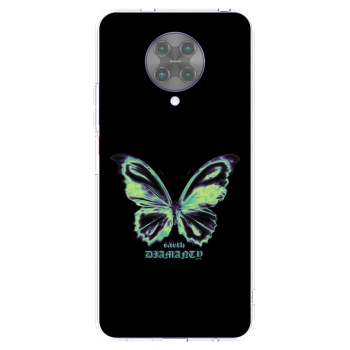 Picasee átlátszó szilikon tok az alábbi mobiltelefonokra Xiaomi Poco F2 Pro - Diamanty Blue