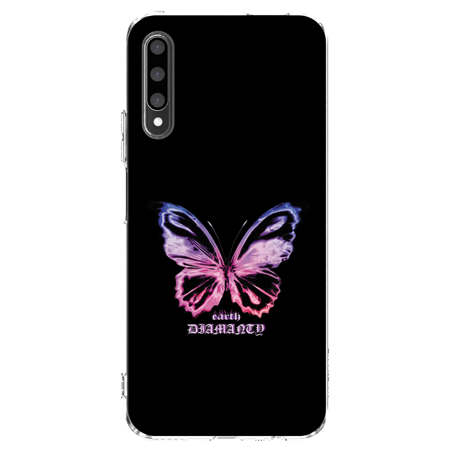 Picasee átlátszó szilikon tok az alábbi mobiltelefonokra Honor 9X Pro - Diamanty Purple