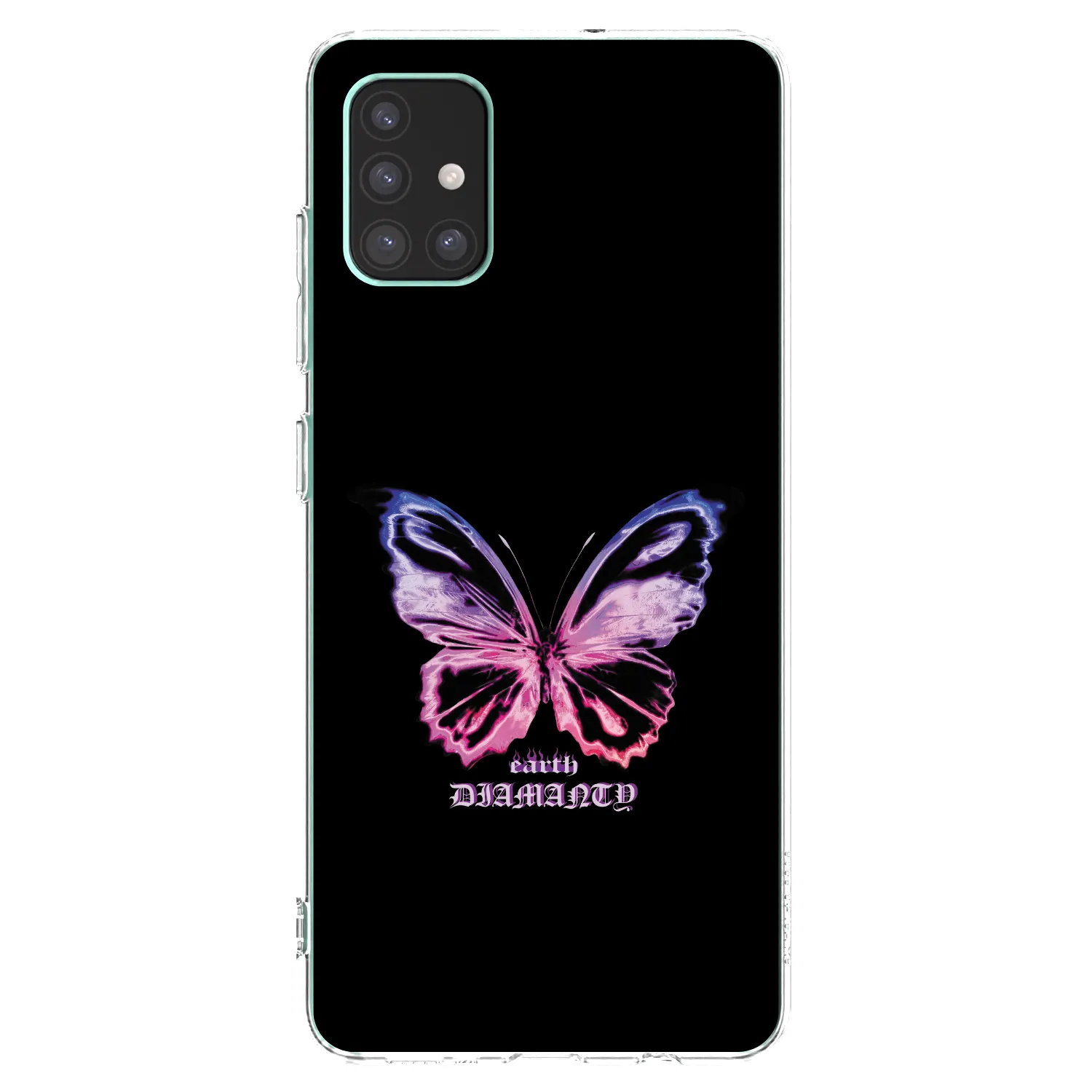 Picasee átlátszó szilikon tok az alábbi mobiltelefonokra Samsung Galaxy M51 M515F - Diamanty Purple