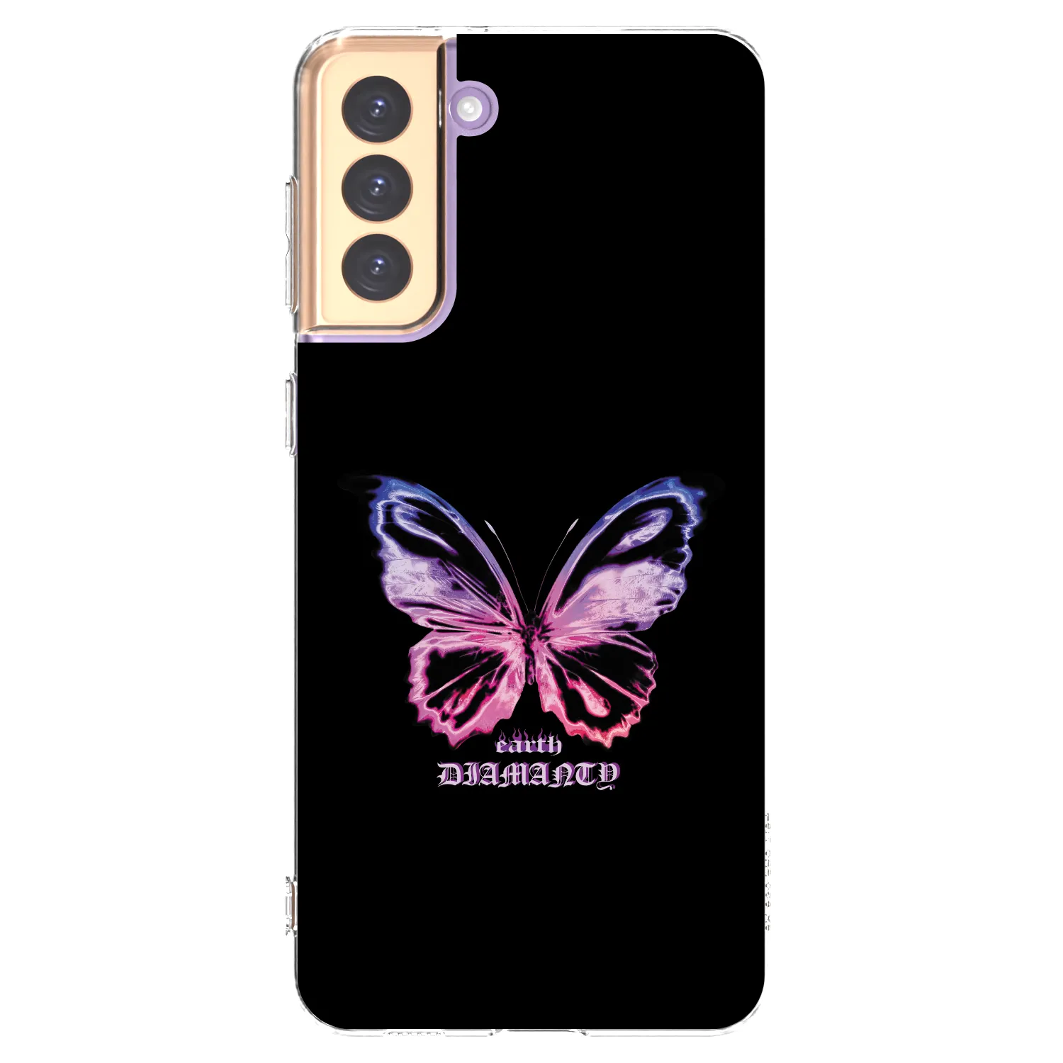 Picasee átlátszó szilikon tok az alábbi mobiltelefonokra Samsung Galaxy S21+ 5G G996F - Diamanty Purple
