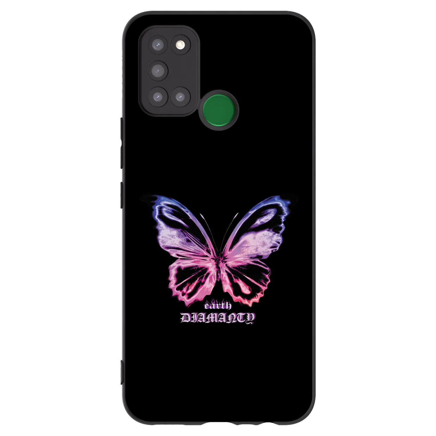 Picasee fekete szilikon tok az alábbi mobiltelefonokra Realme 7i - Diamanty Purple