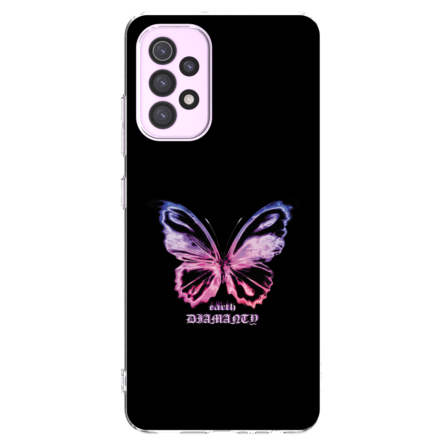 Picasee átlátszó szilikon tok az alábbi mobiltelefonokra Samsung Galaxy A32 5G A326B - Diamanty Purple