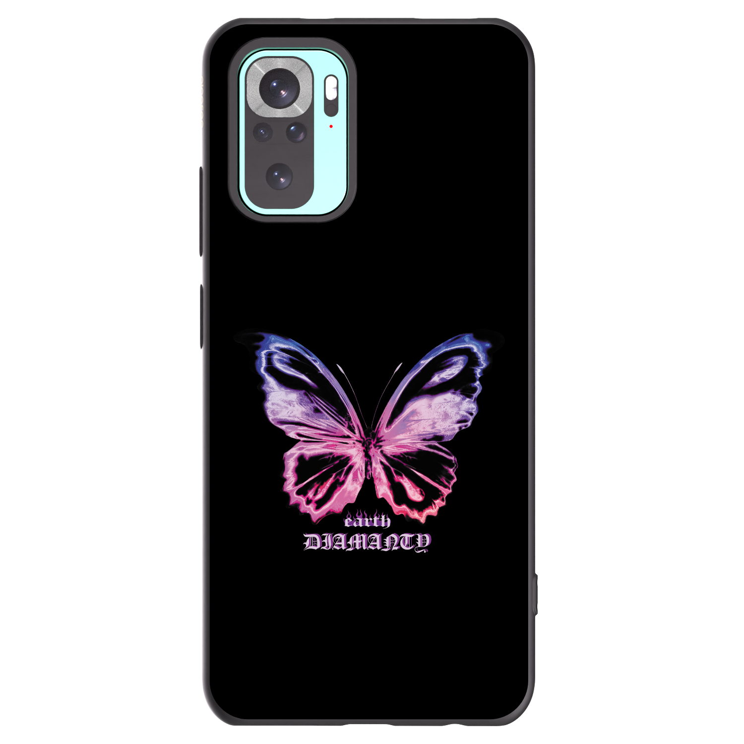 Picasee fekete szilikon tok az alábbi mobiltelefonokra Xiaomi Redmi Note 10 Pro - Diamanty Purple