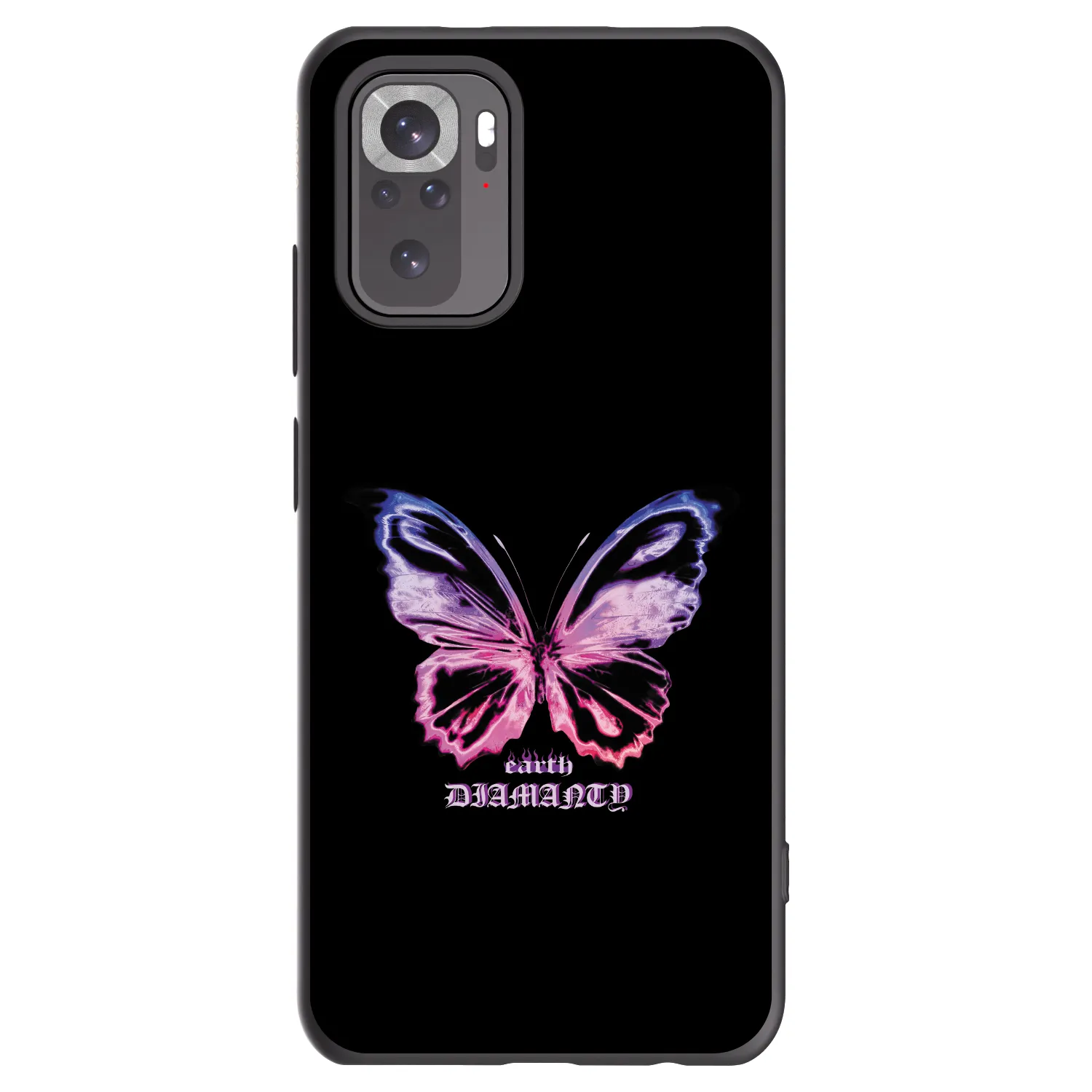 Picasee fekete szilikon tok az alábbi mobiltelefonokra Xiaomi Redmi Note 10S - Diamanty Purple