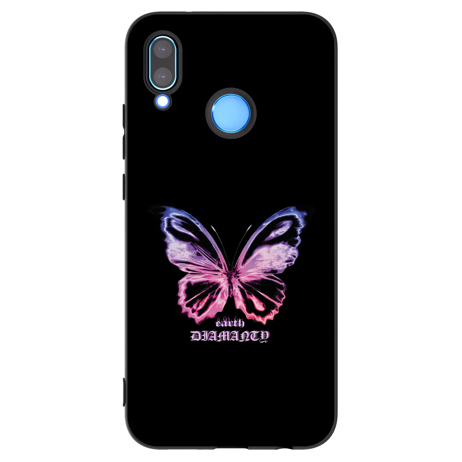 Picasee fekete szilikon tok az alábbi mobiltelefonokra Huawei P20 Lite - Diamanty Purple