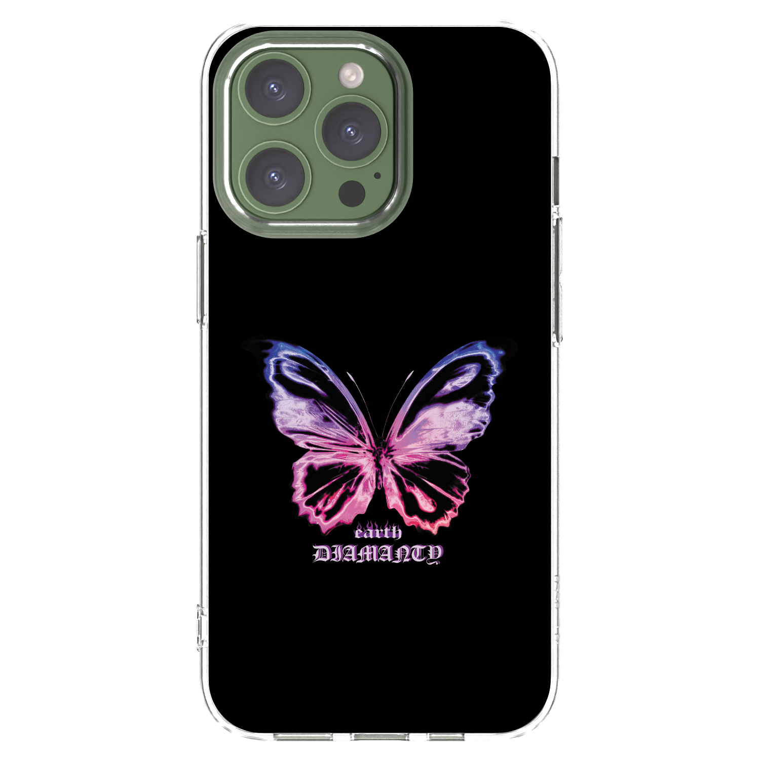 Picasee átlátszó szilikon tok az alábbi mobiltelefonokra Apple iPhone 13 Pro - Diamanty Purple