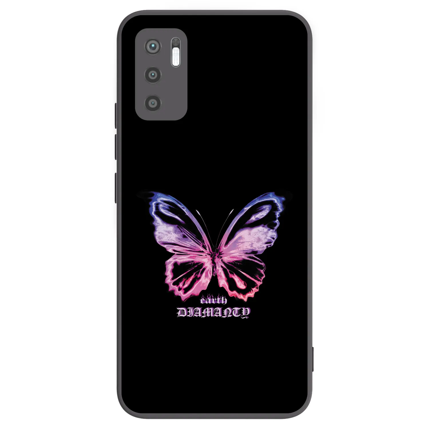 Picasee fekete szilikon tok az alábbi mobiltelefonokra Xiaomi Redmi Note 10 5G - Diamanty Purple