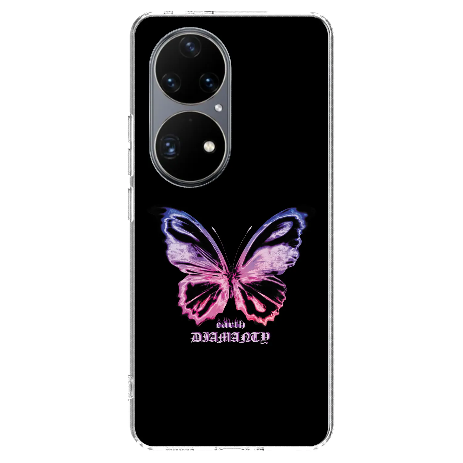 Picasee átlátszó szilikon tok az alábbi mobiltelefonokra Huawei P50 - Diamanty Purple