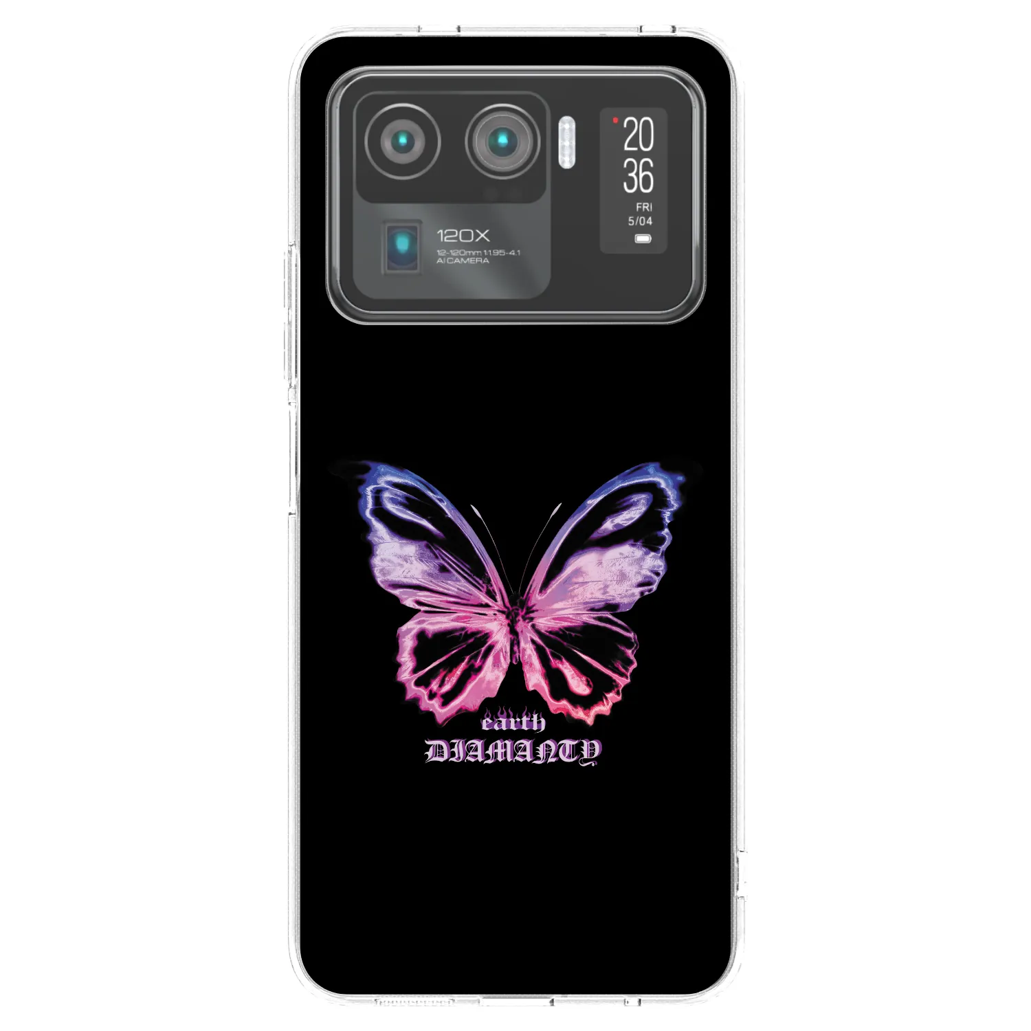 Picasee átlátszó szilikon tok az alábbi mobiltelefonokra Xiaomi Mi 11 Ultra - Diamanty Purple