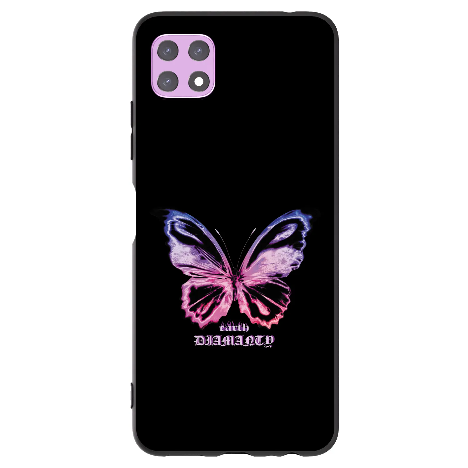 Picasee fekete szilikon tok az alábbi mobiltelefonokra Samsung Galaxy A22 A226B 5G - Diamanty Purple