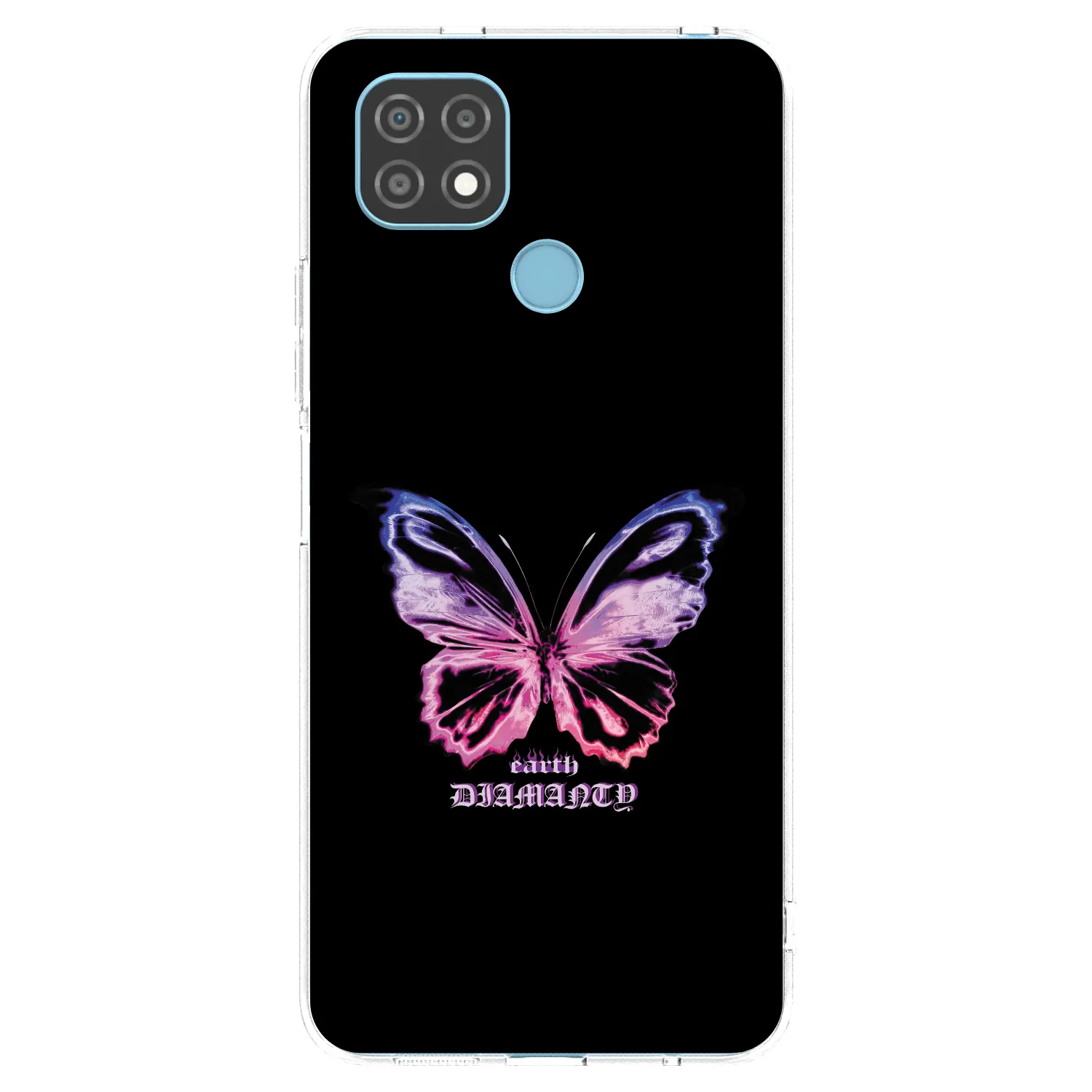 Picasee átlátszó szilikon tok az alábbi mobiltelefonokra Realme C21 - Diamanty Purple