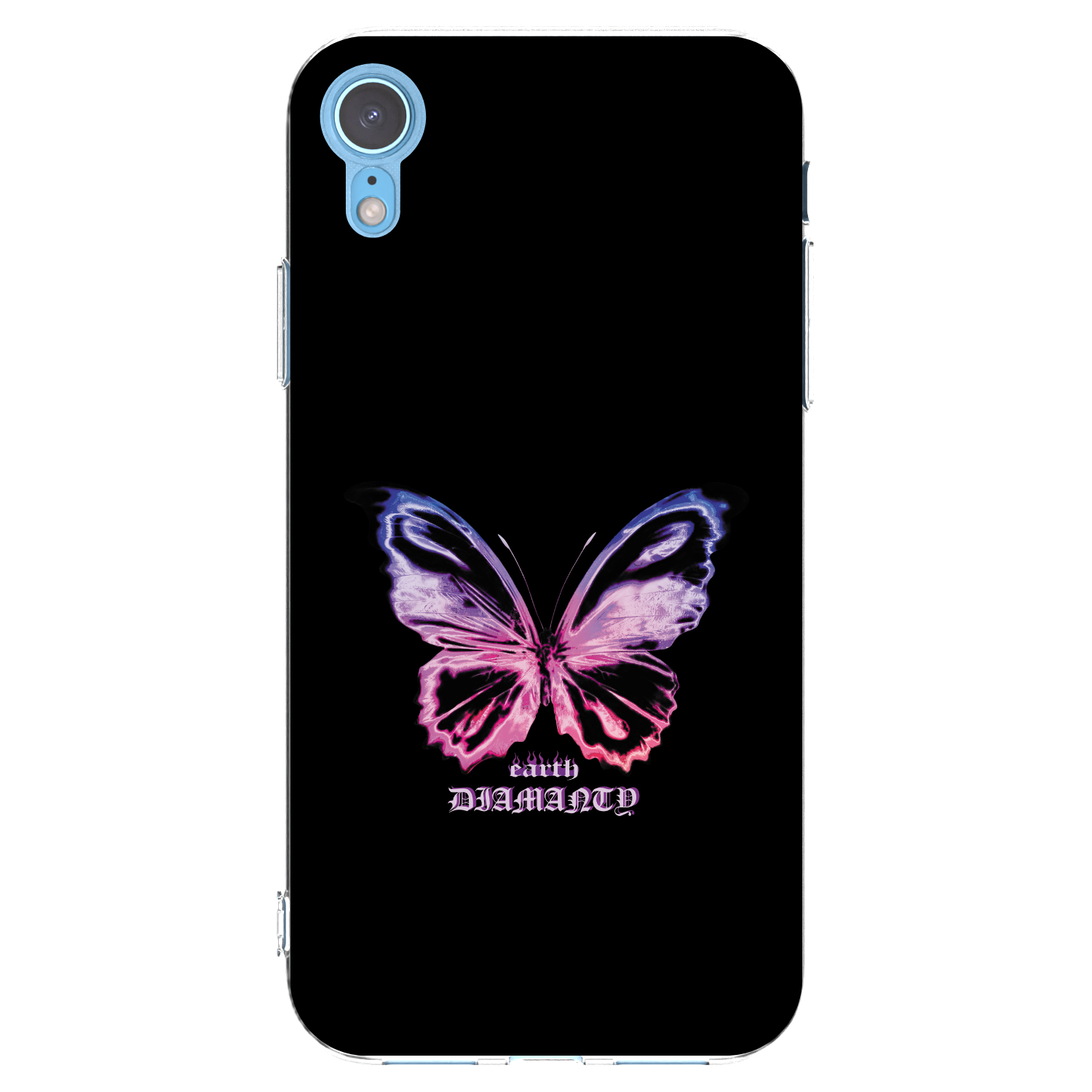 Picasee átlátszó szilikon tok az alábbi mobiltelefonokra Apple iPhone XR - Diamanty Purple