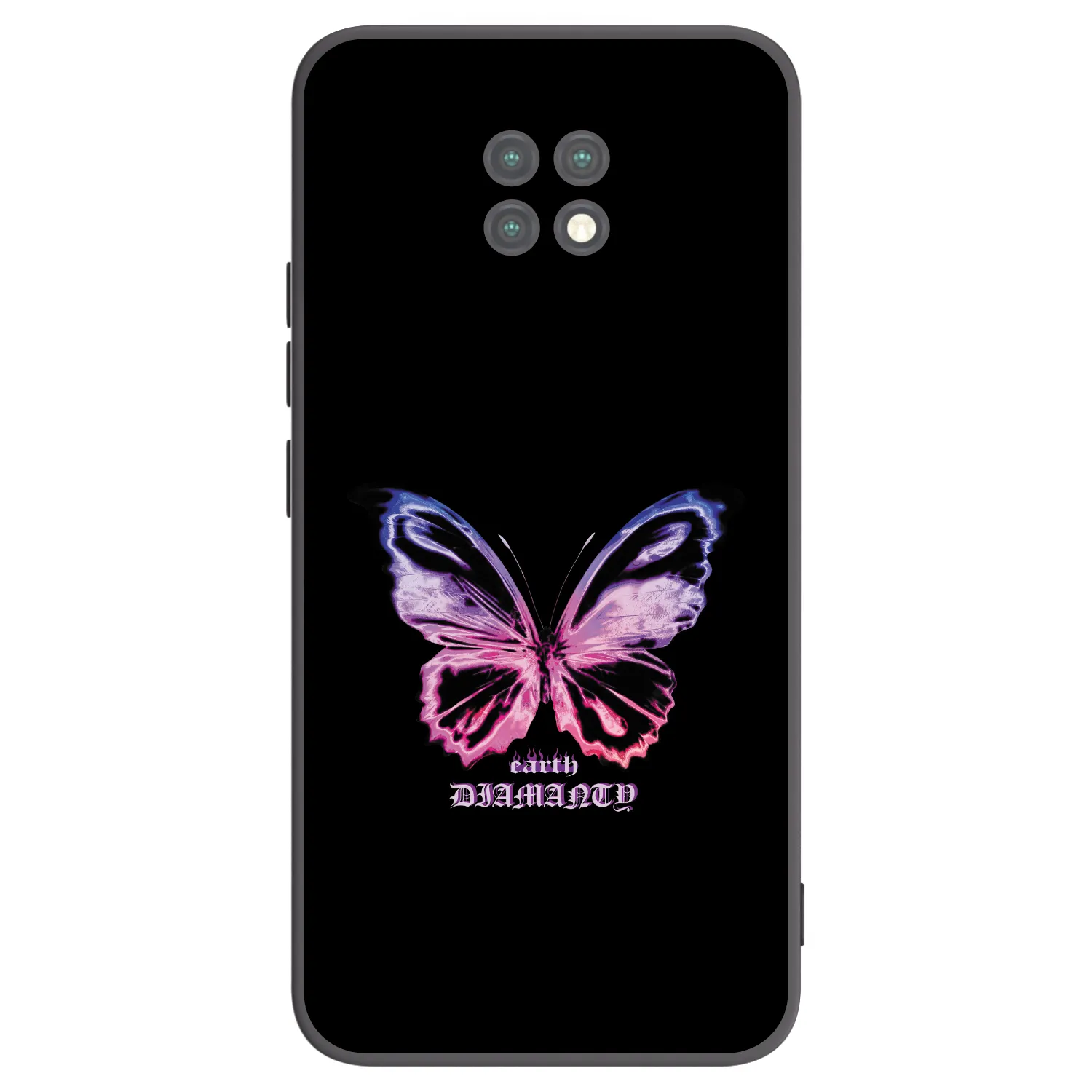 Picasee fekete szilikon tok az alábbi mobiltelefonokra Xiaomi Redmi Note 9T - Diamanty Purple