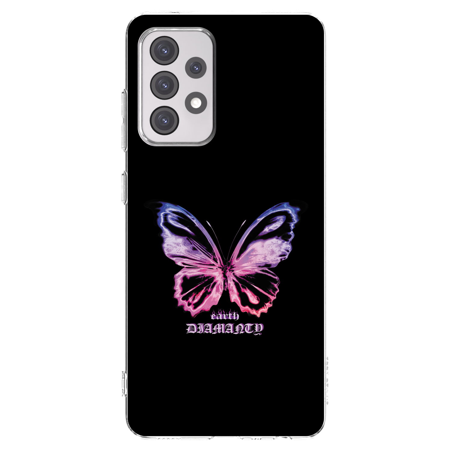 Picasee átlátszó szilikon tok az alábbi mobiltelefonokra Samsung Galaxy A52s 5G A528B - Diamanty Purple