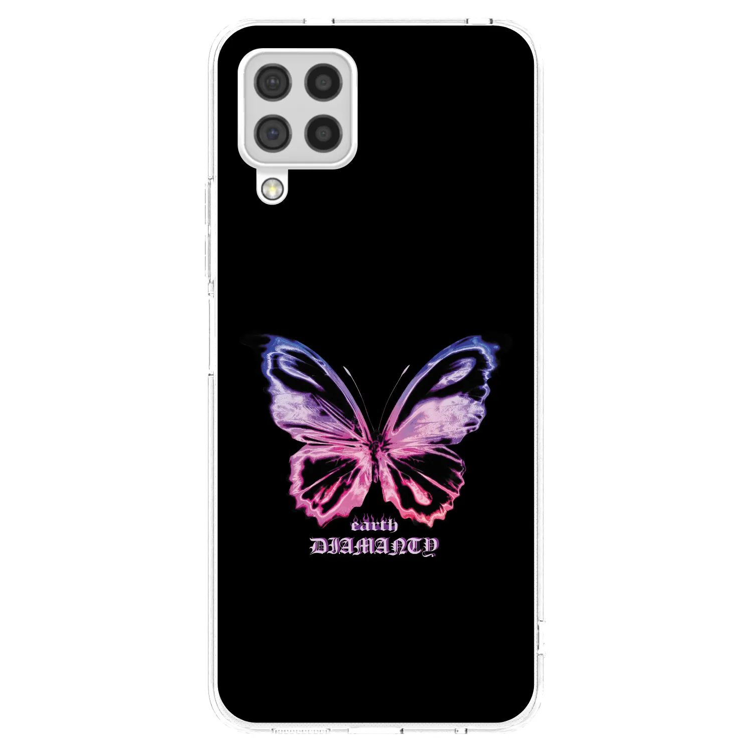 Picasee átlátszó szilikon tok az alábbi mobiltelefonokra Samsung Galaxy A22 A225F 4G - Diamanty Purple