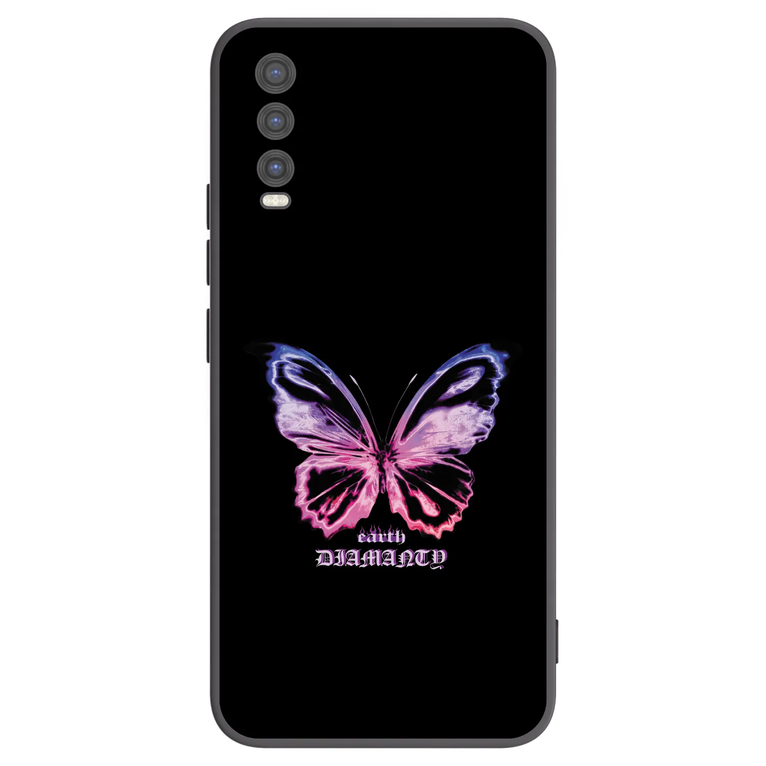 Picasee fekete szilikon tok az alábbi mobiltelefonokra Vivo Y20s - Diamanty Purple