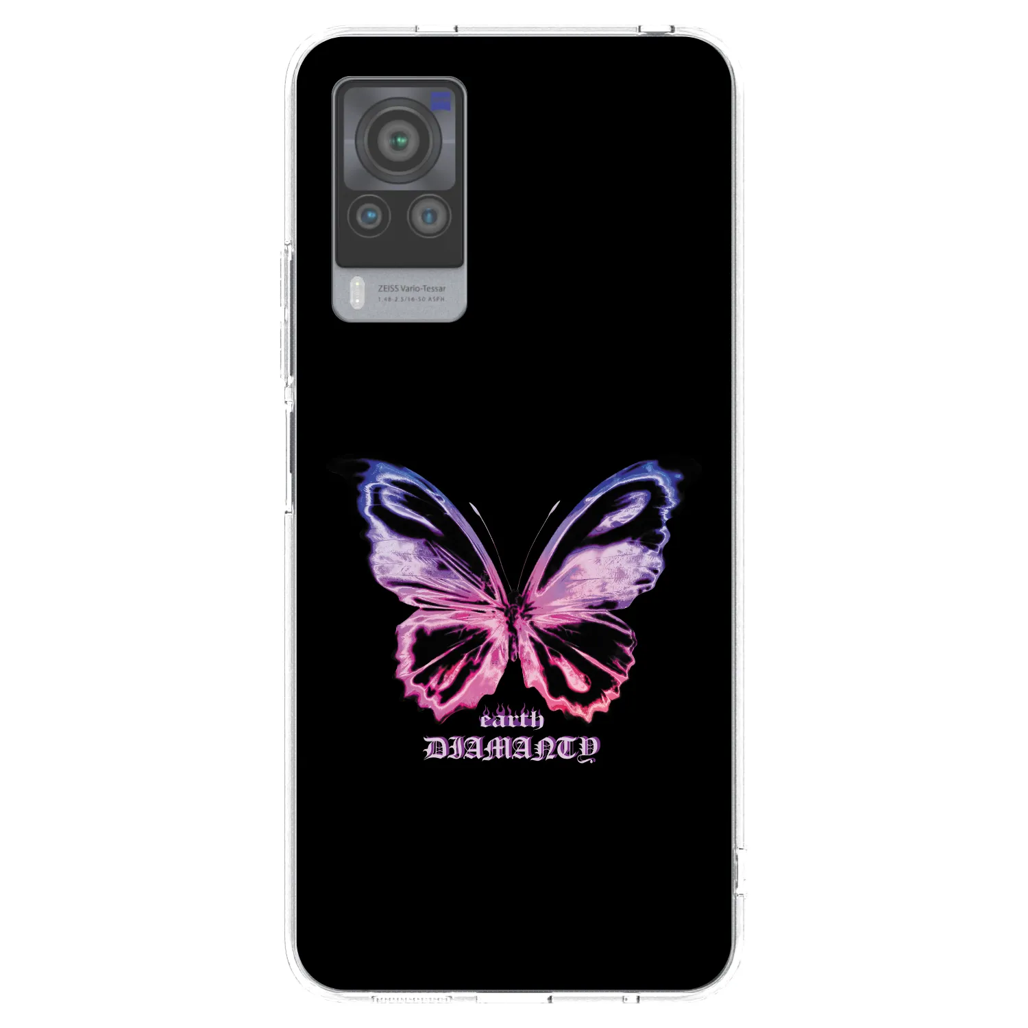Picasee átlátszó szilikon tok az alábbi mobiltelefonokra Vivo X60 Pro 5G - Diamanty Purple
