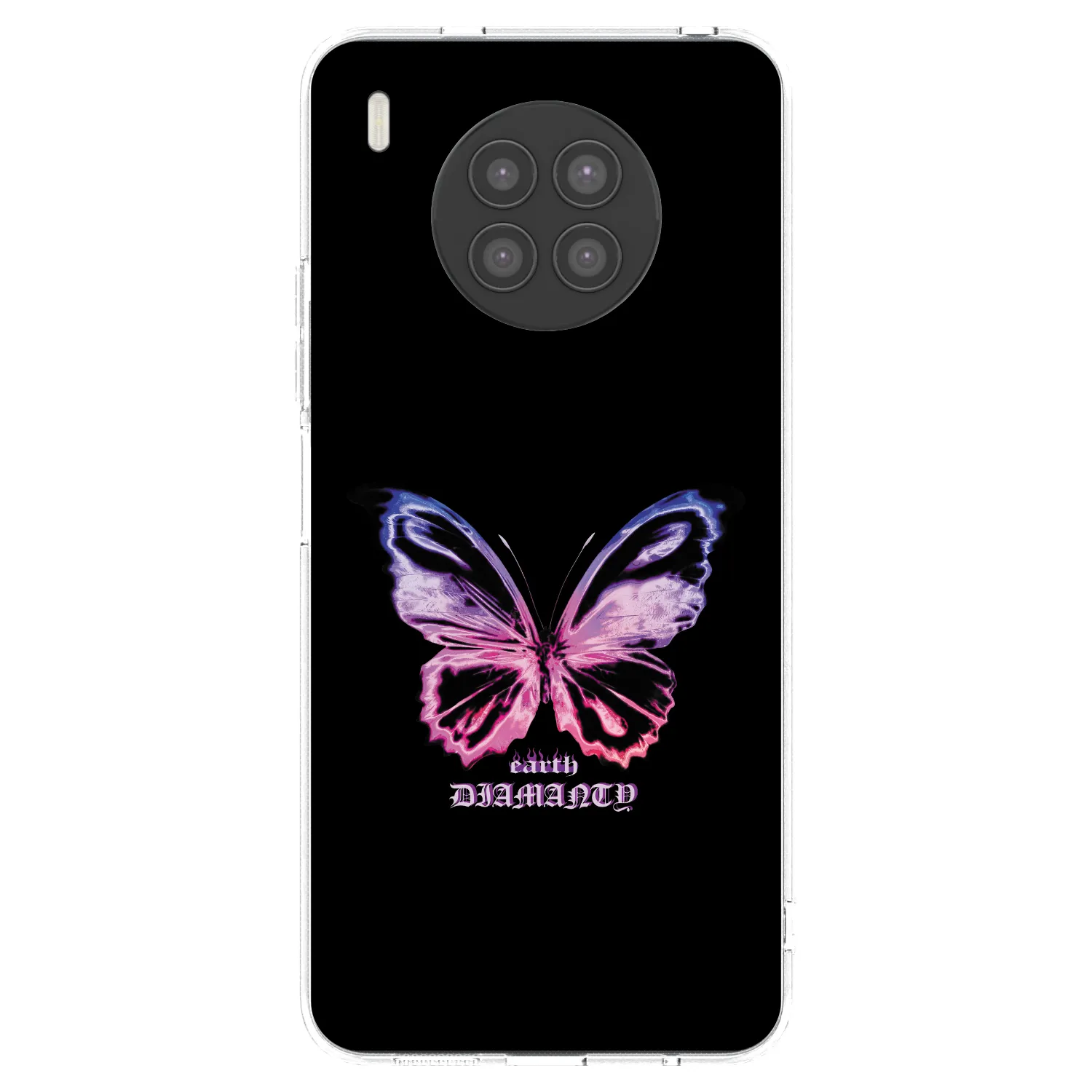 Picasee átlátszó szilikon tok az alábbi mobiltelefonokra Huawei Nova 8i - Diamanty Purple