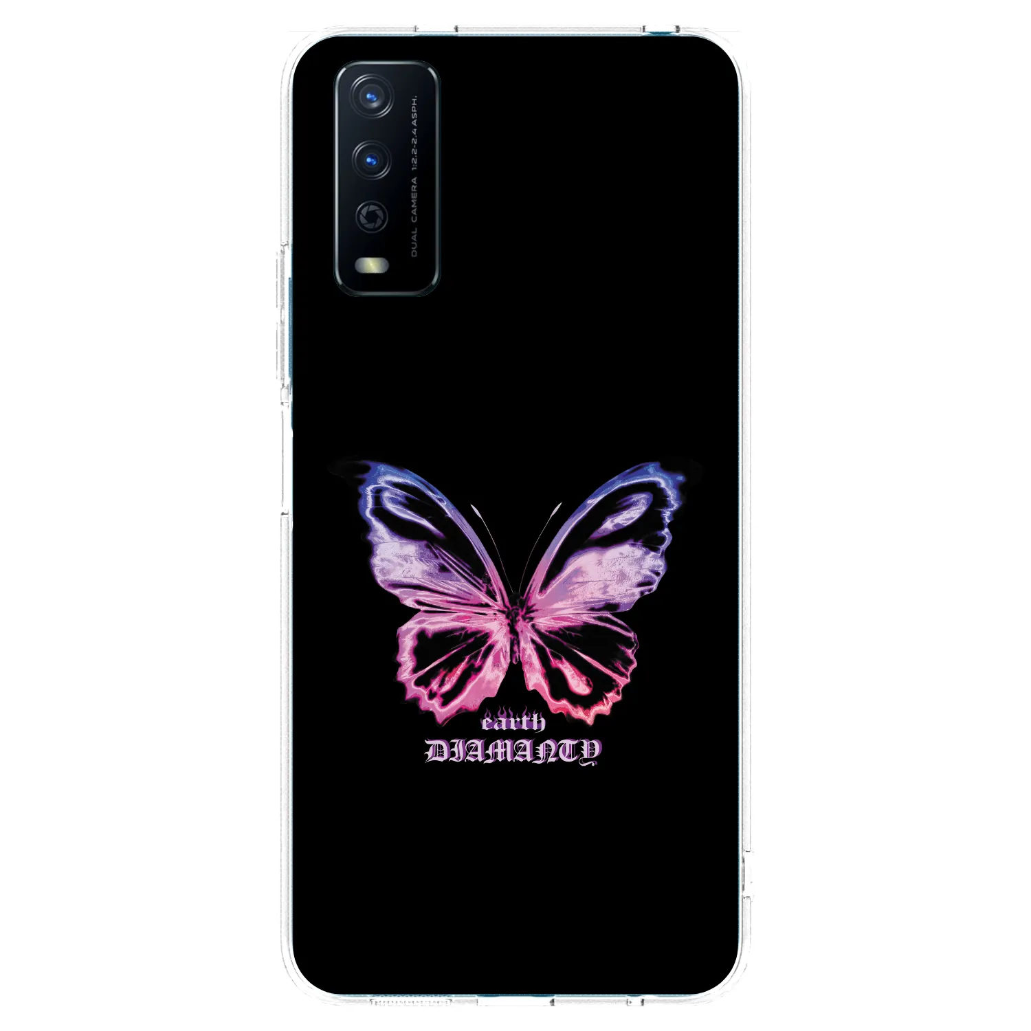 Picasee átlátszó szilikon tok az alábbi mobiltelefonokra Vivo Y11s - Diamanty Purple
