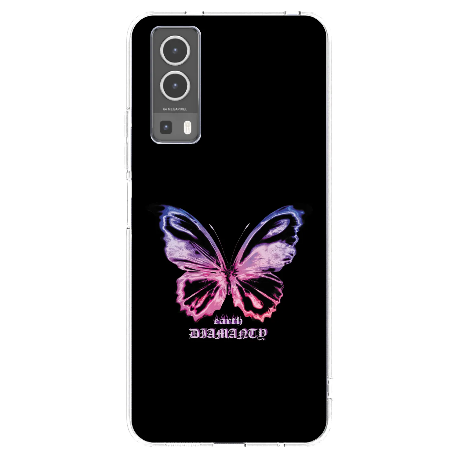 Picasee átlátszó szilikon tok az alábbi mobiltelefonokra Vivo Y72 5G - Diamanty Purple